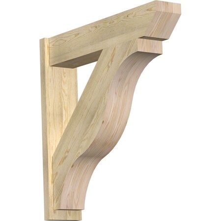 Ekena Millwork Funston Slat Rough Sawn Outlooker, Douglas Fir, 8"W x 38"D x 38"H OUT08X38X38FST06RDF